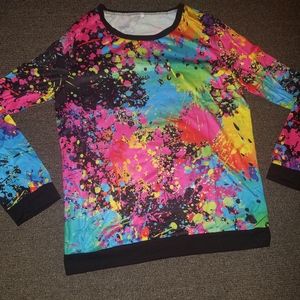 Women's Long Sleeve Graffiti Ink T-Shirt